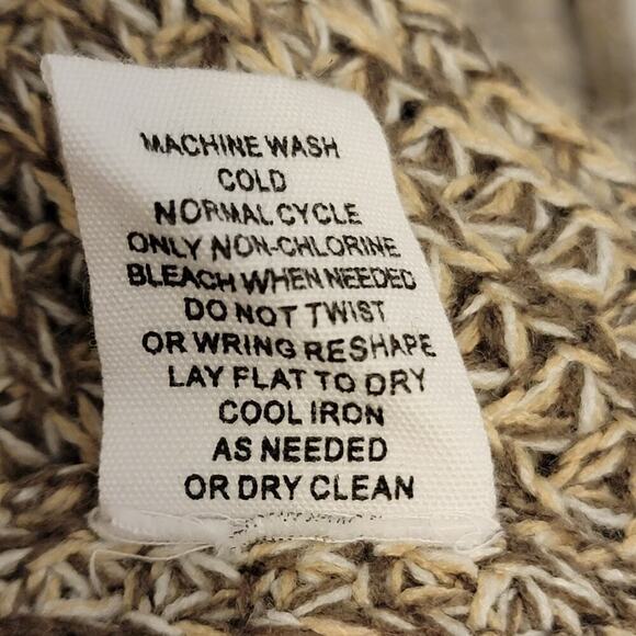 Workshop Republic Clothing Cardigan Sweater Beige Grandpa Sweater Medium - Picture 8 of 12